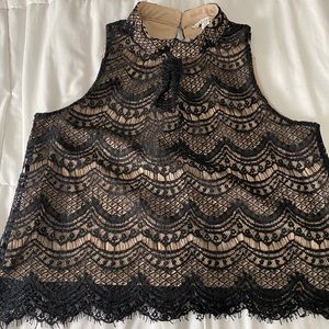 Lace halter top